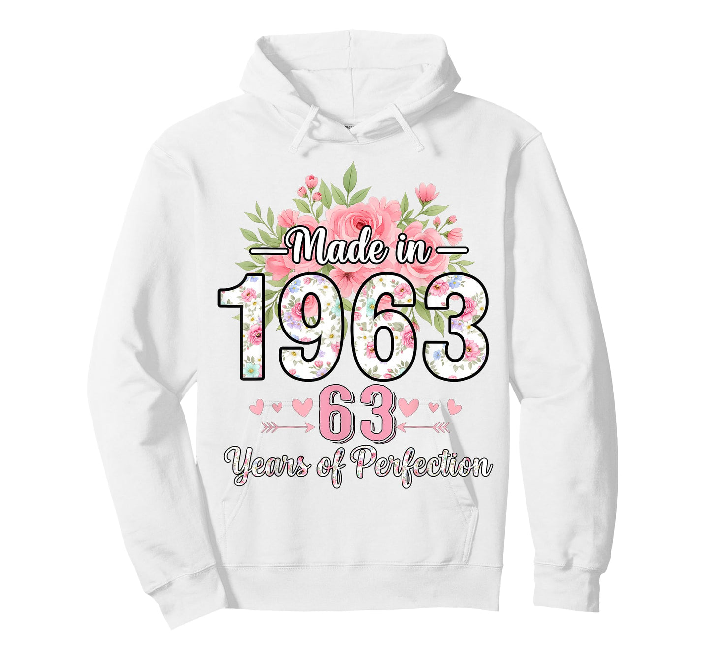 Made in 1963 Floral 63rd Birthday Gifts Women 63 Years Old T-Shirt