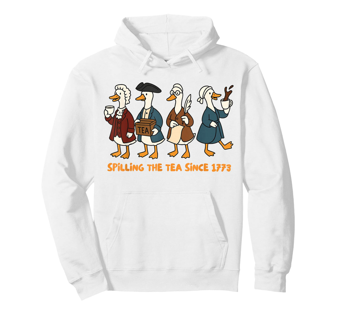 History Teacher Independence Silly Goose Spilling The Tea T-Shirt