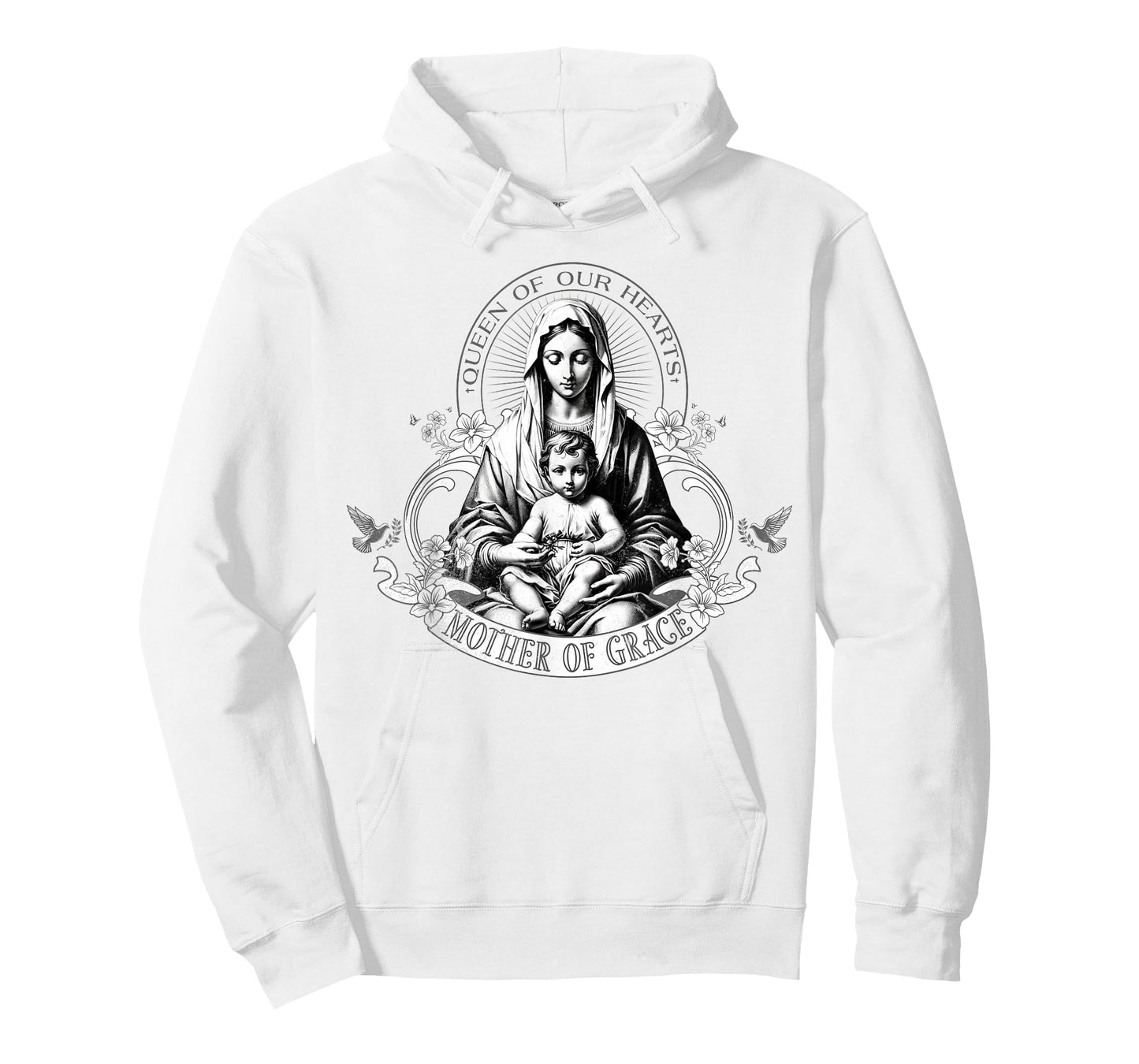Religious Christian God Jesus Saint Mary Mother of Grace T-Shirt