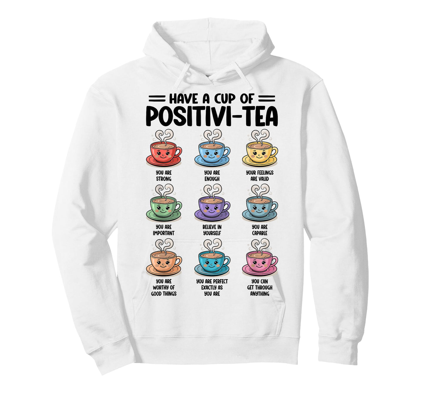 Have A Cup of Positivi-Tea Counselor Christmas Mental Health T-Shirt