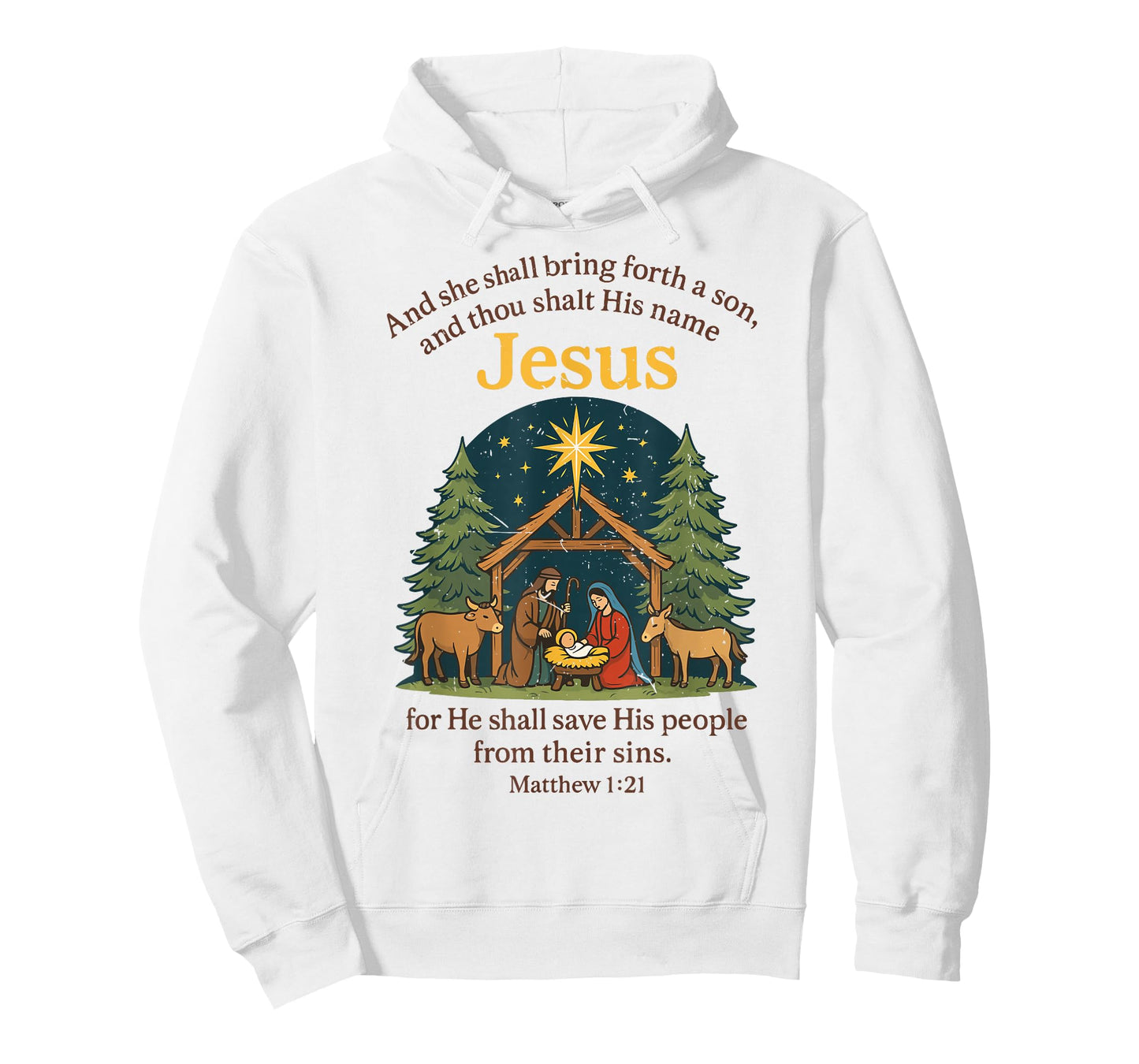 Jesus Nativity Christian Christmas Bible Pjs Toddler Pajama T-Shirt