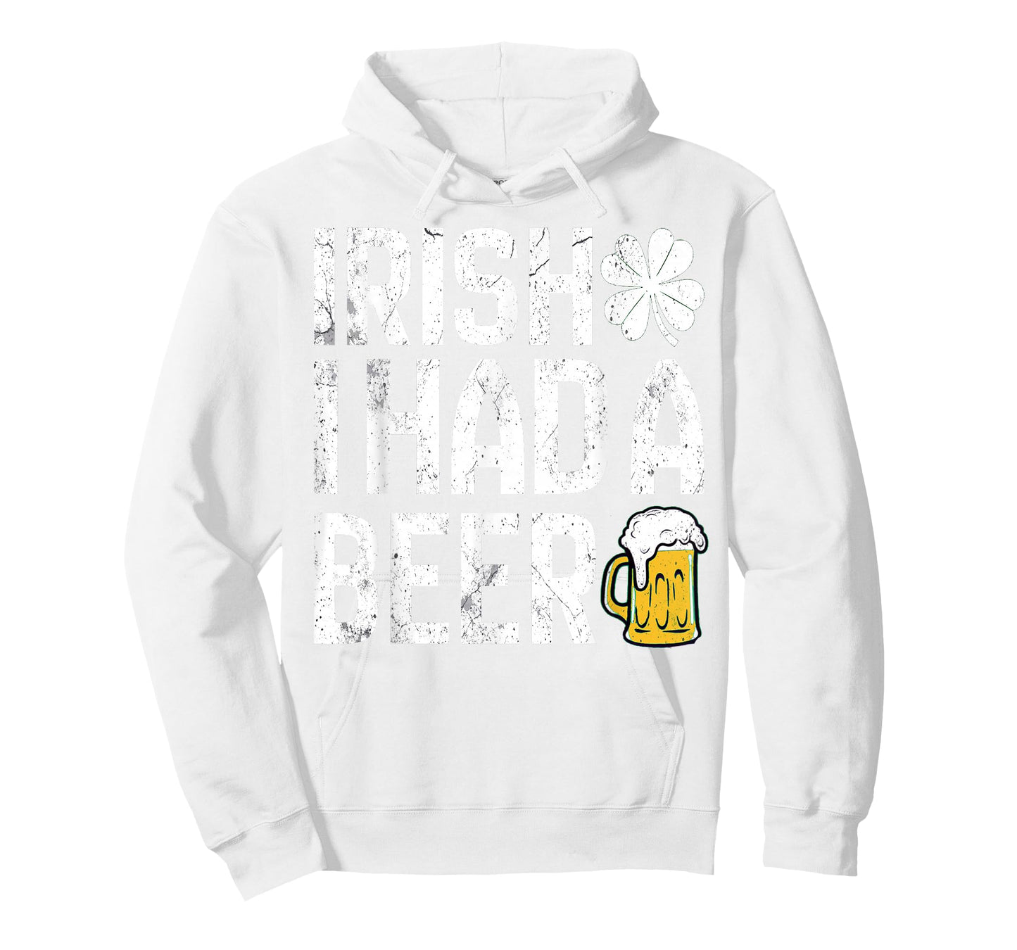 Irish I Had a Beer Funny Drinking St Patricks Day Shamrock T-Shirt