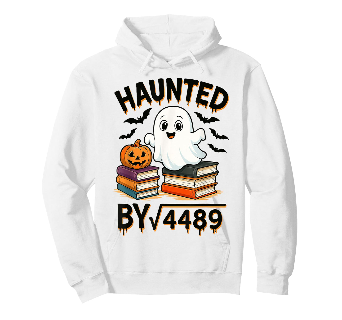 Haunted by Square Root 4489 67 Funny Ghost Pumpkin Halloween T-Shirt
