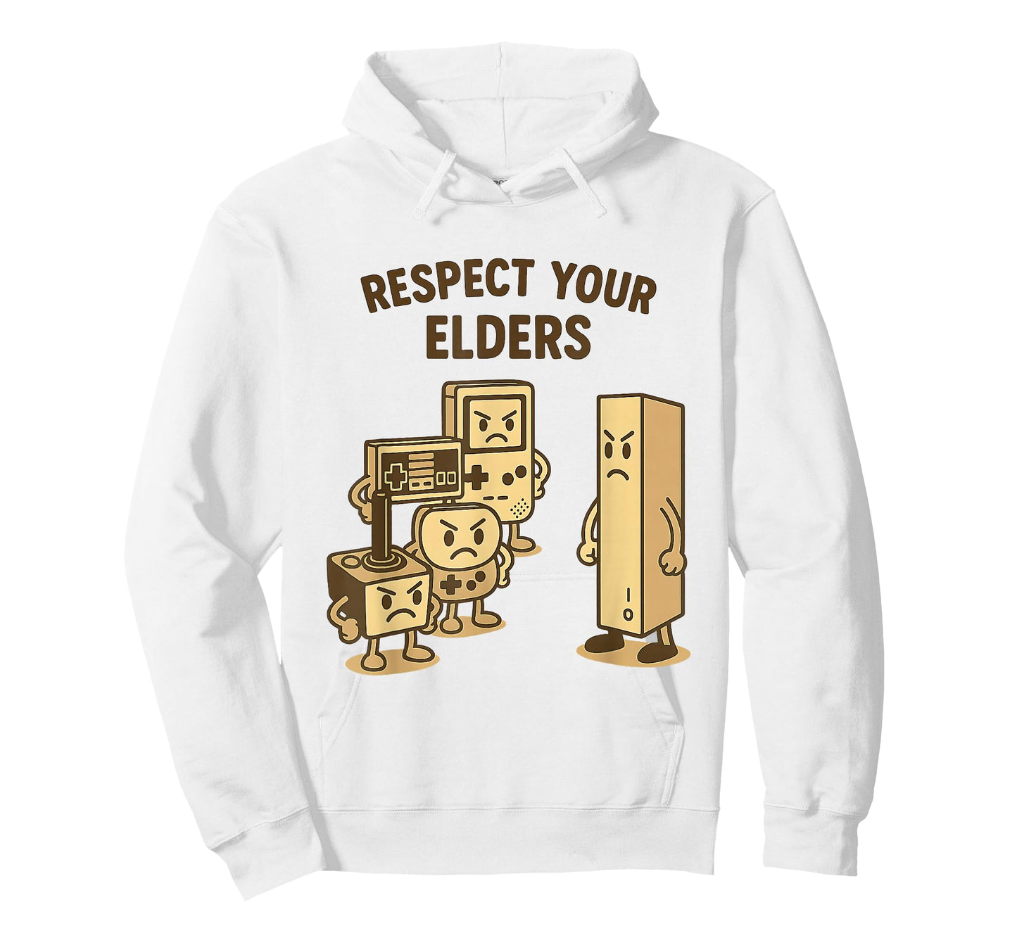 Video Game Respect Your Elders Retro 80 90s Old Gamer Gaming T-Shirt