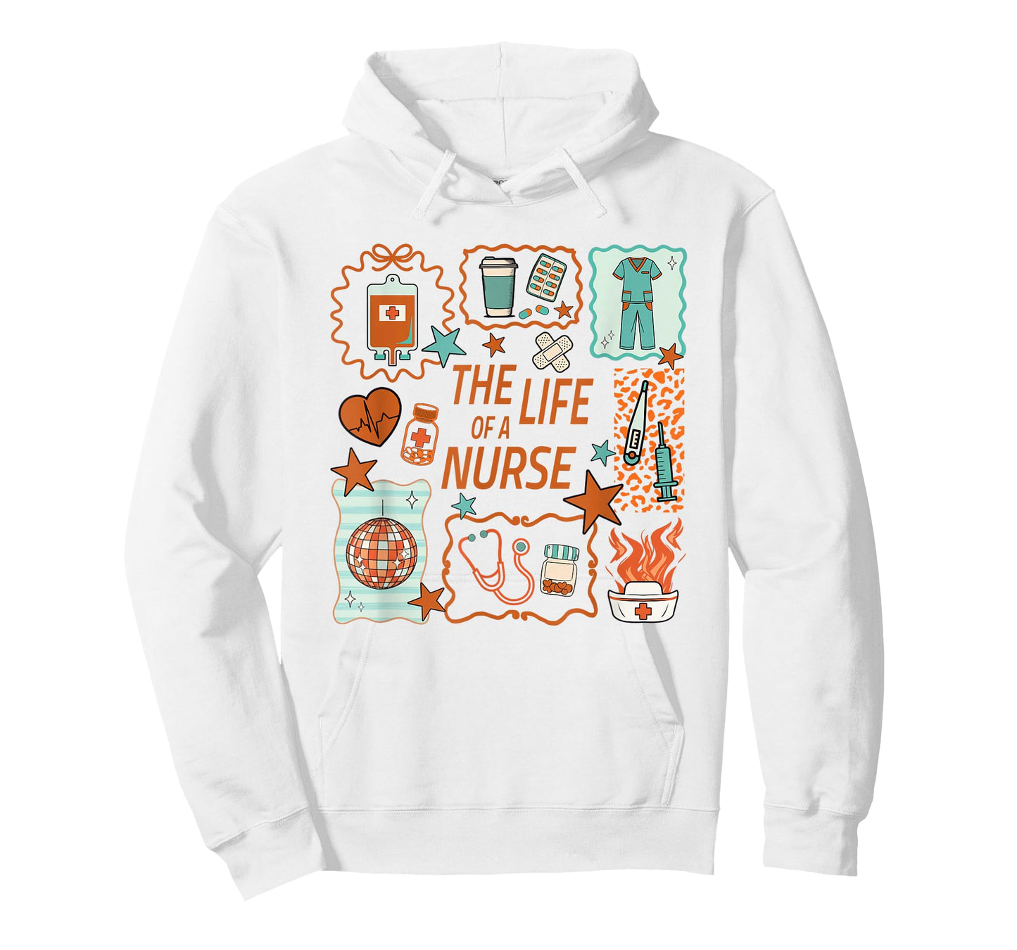 Women The Life of a Nurse Doodle Nursing Showgirl RN LPN NP T-Shirt