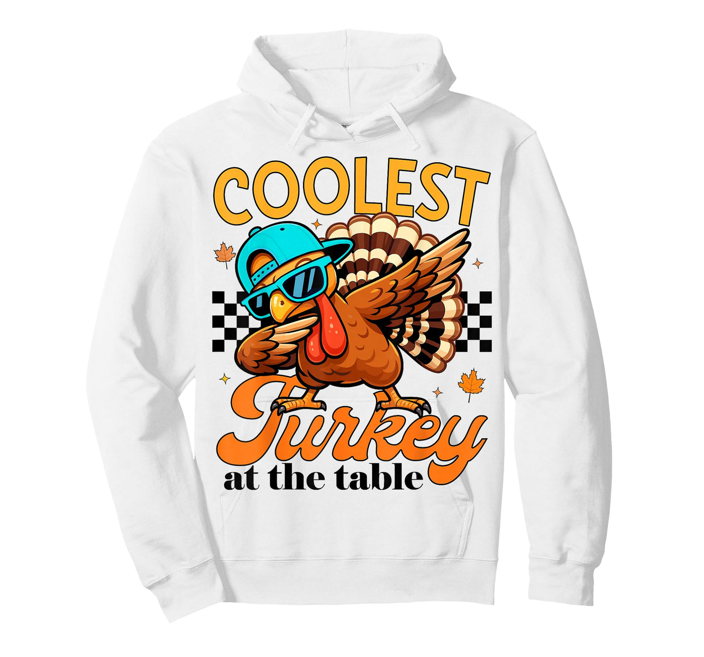 Coolest Turkey at Table Funny Bird Toddler Boys Thanksgiving T-Shirt