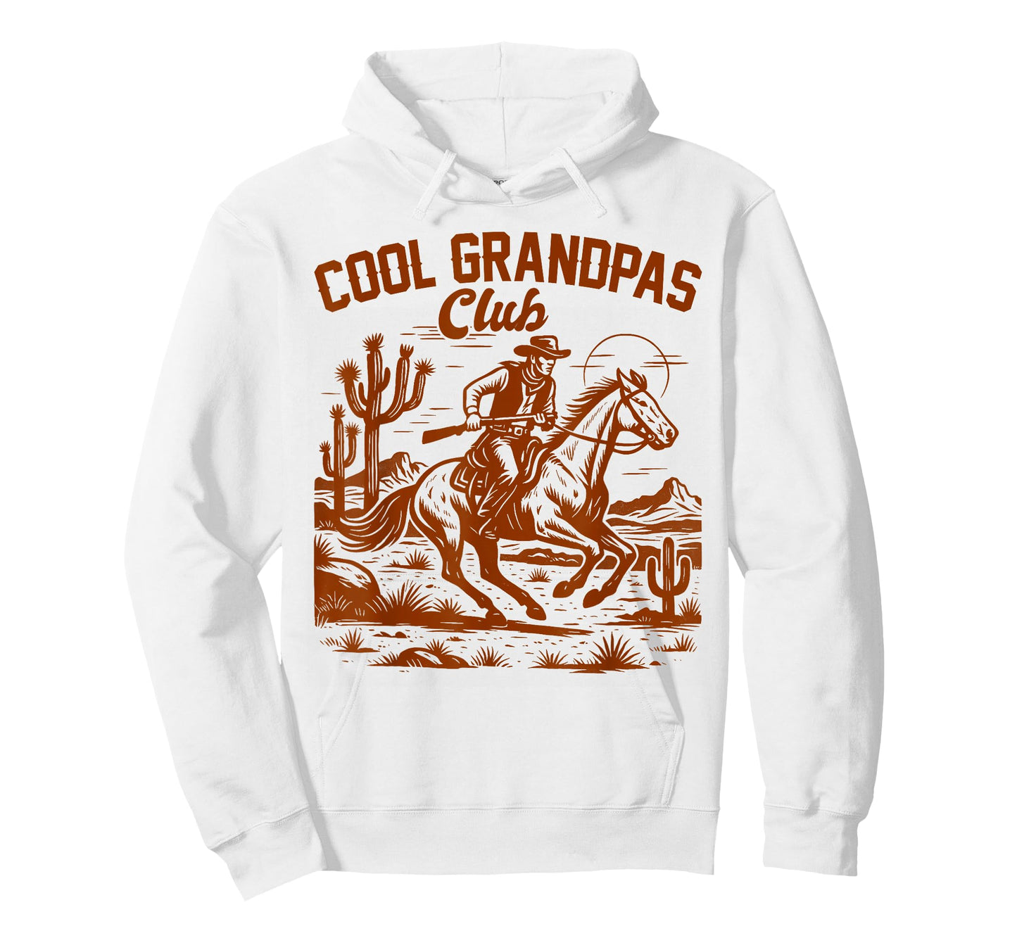 Western Wild West Cowboys Grandpa Papa Cool Grandpas Club T-Shirt