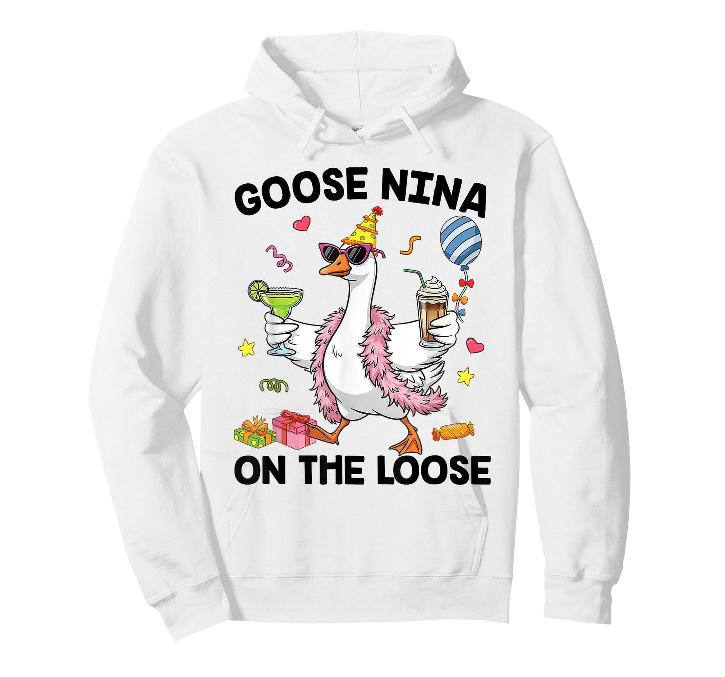 Nina Goose On The Loose Funny Birthday Matching Family T-Shirt