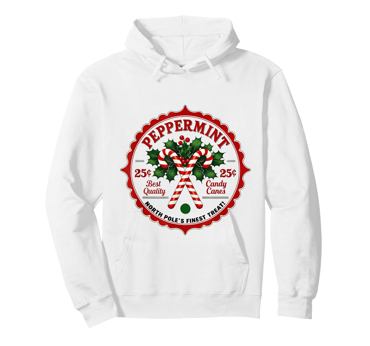 Vintage North Pole Candy Company Christmas Old Fashioned T-Shirt