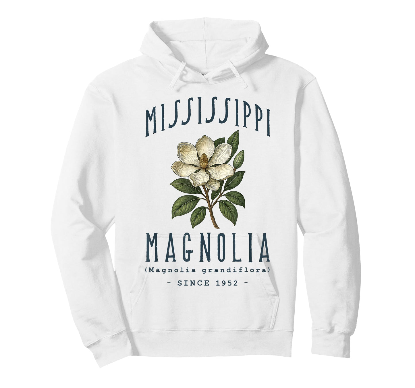 Mississippi Magnolia Flower Botanical Design T-Shirt
