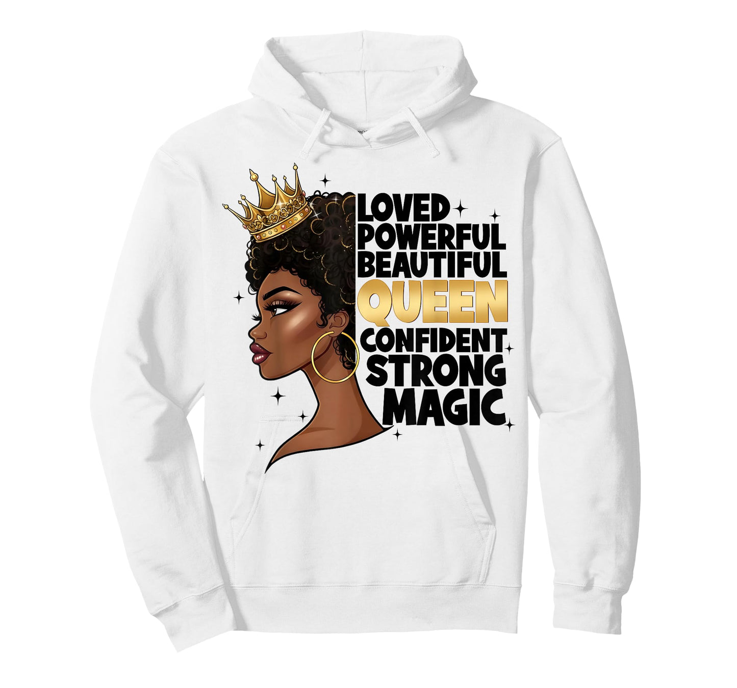 Black History Loved Powerful Beautiful Queen Girl Women T-Shirt