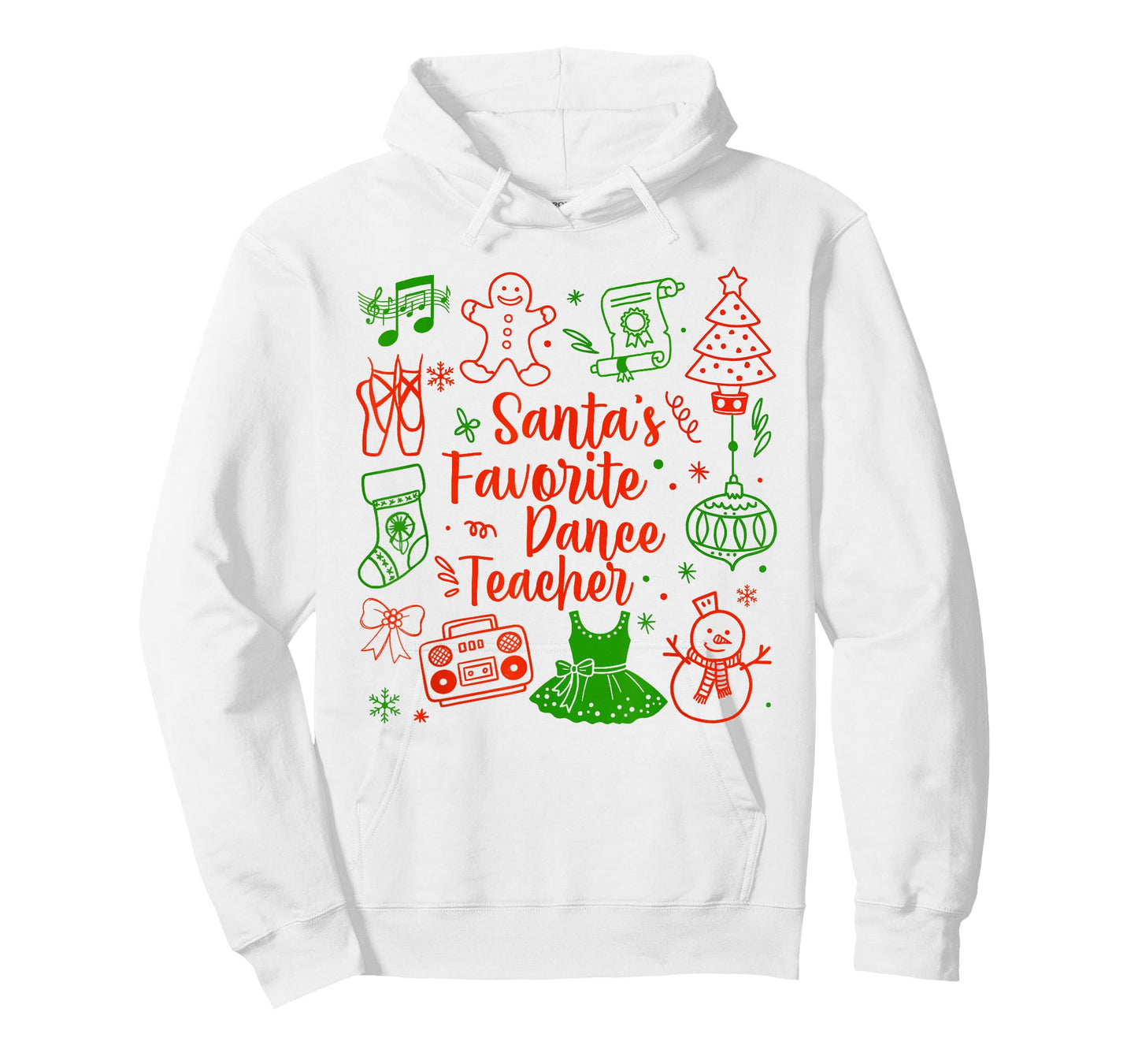 Santa's Favorite Dance Teacher Instructor Christmas Dancer T-Shirt