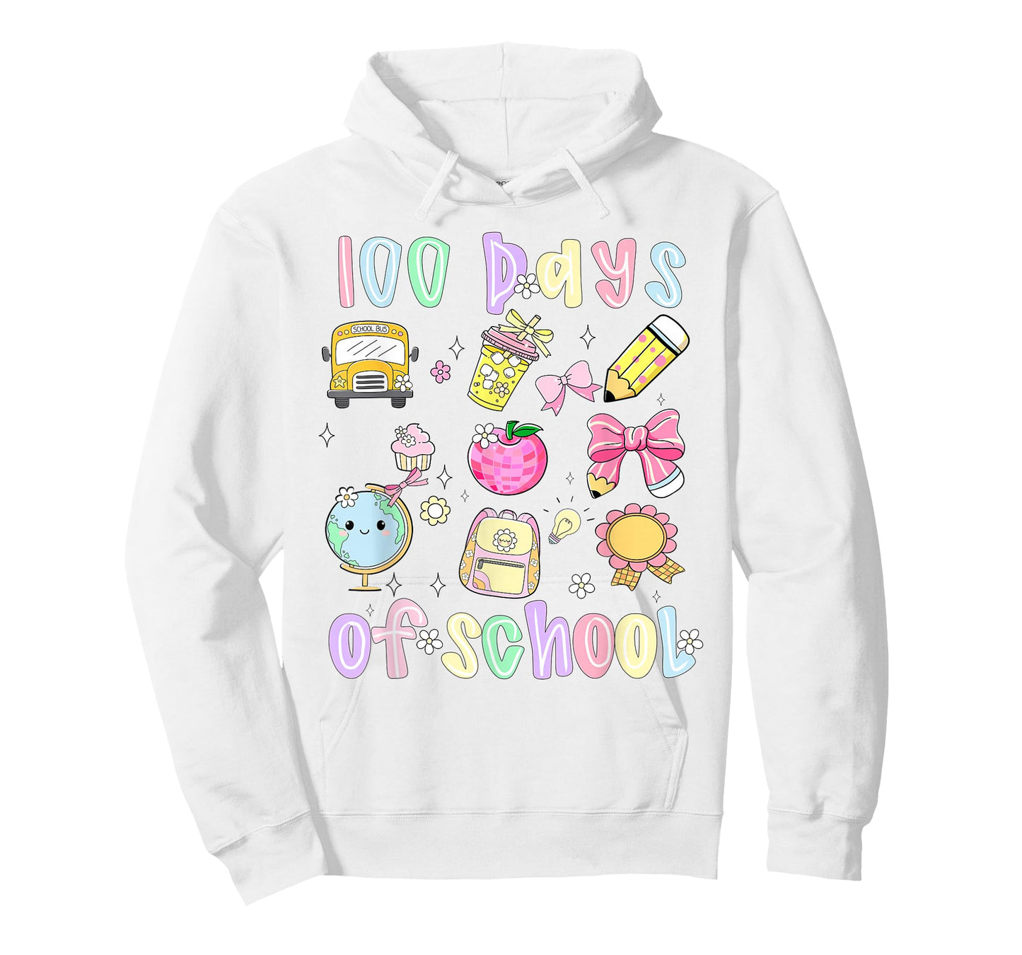 100 Days of School Preppy 100th Day of School Teachers Girls T-Shirt