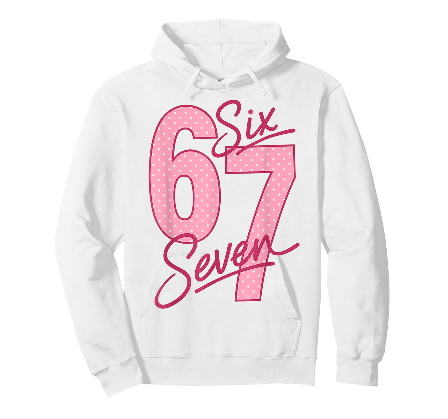 Cute Pink 67 Valentine Six Seven Funny Meme Women Girls T-Shirt