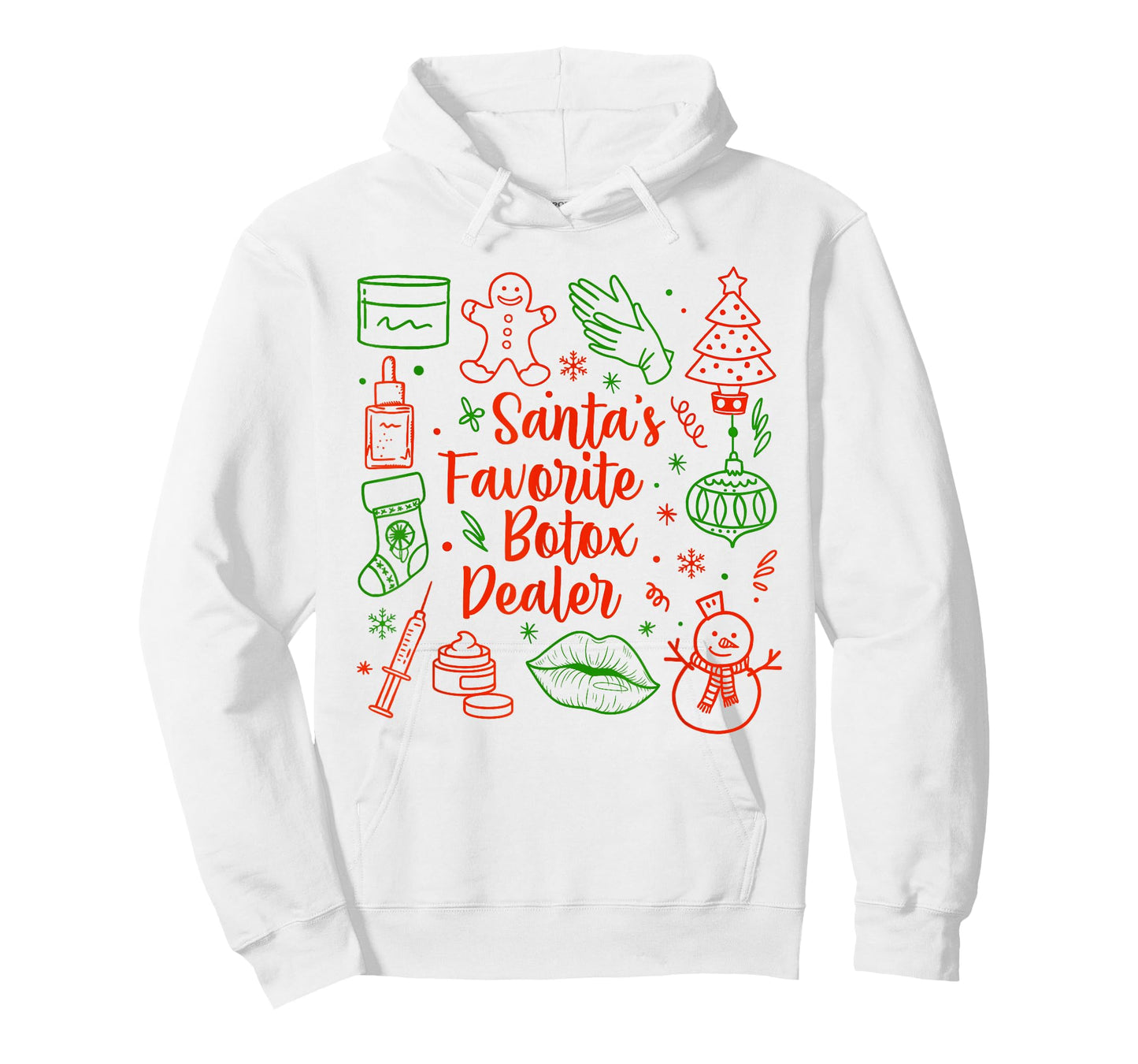 Christmas Aesthetic Injector Santa's Favorite Botox Dealer T-Shirt