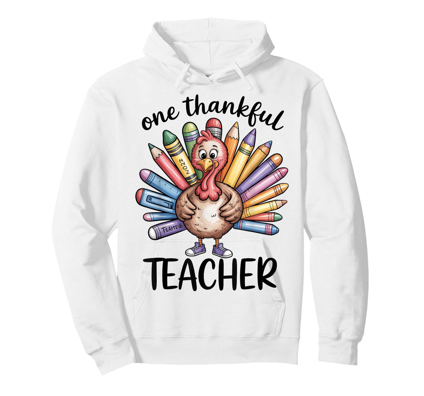 One Thankful Teacher Thanksgiving Turkey T-Shirt