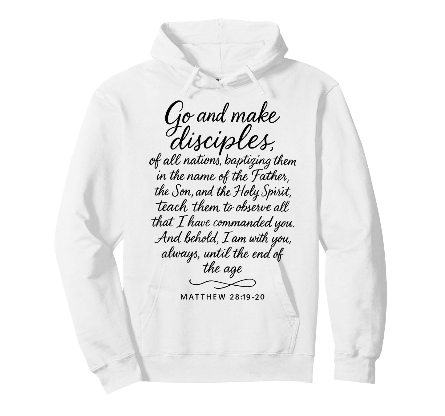 Go Make Disciples Matthew 28: 19 20 Bible Verse Scripture T-Shirt