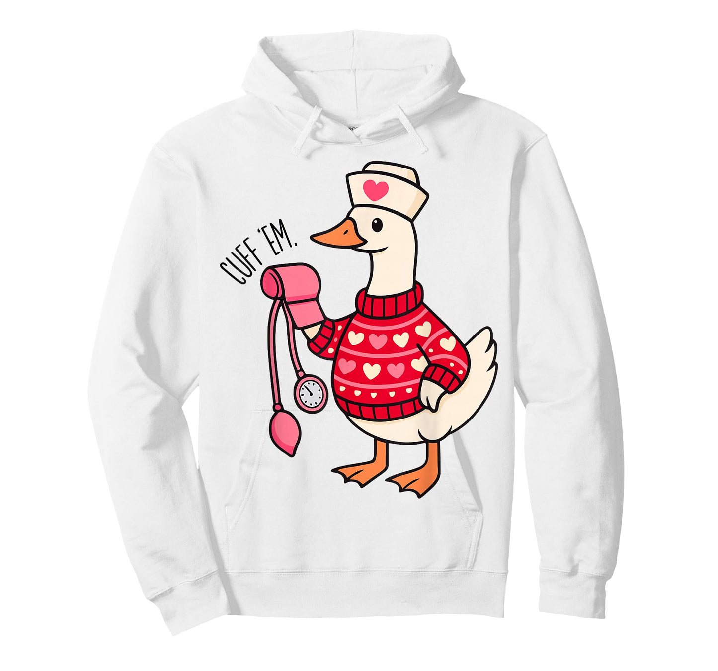 Funny Cuff 'Em Goose Nurse Goose ER Nurse Valentines Day T-Shirt