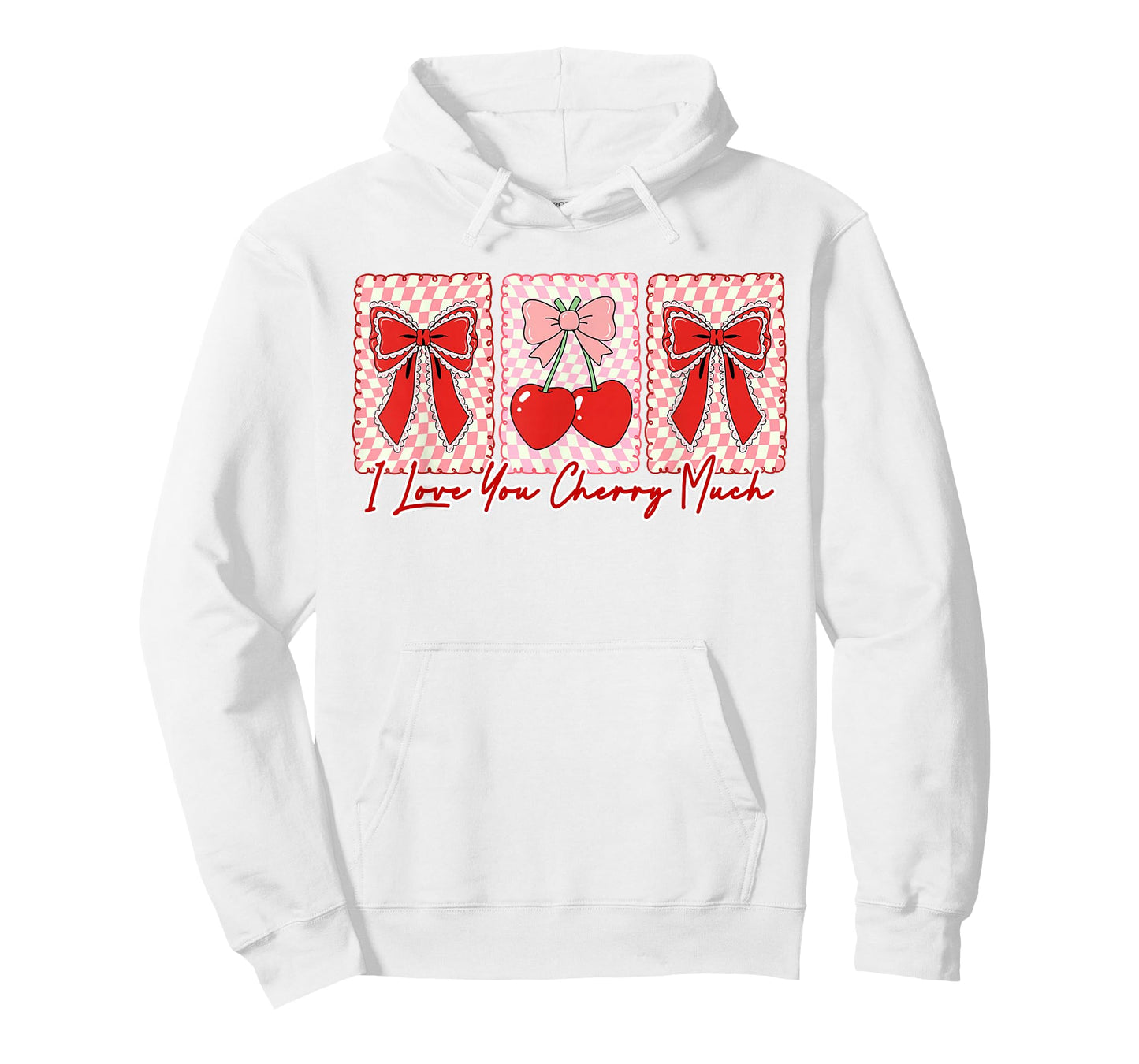 Valentines Cherry Coquette Bow XOXO I Love You Cherry Much T-Shirt