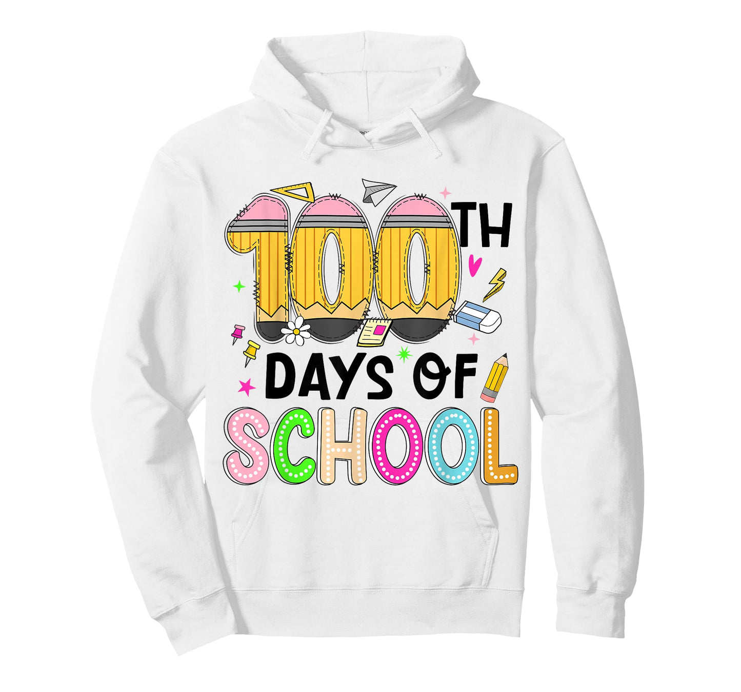 Kids 100 Days of School Pencil 100th Day of School Teachers T-Shirt