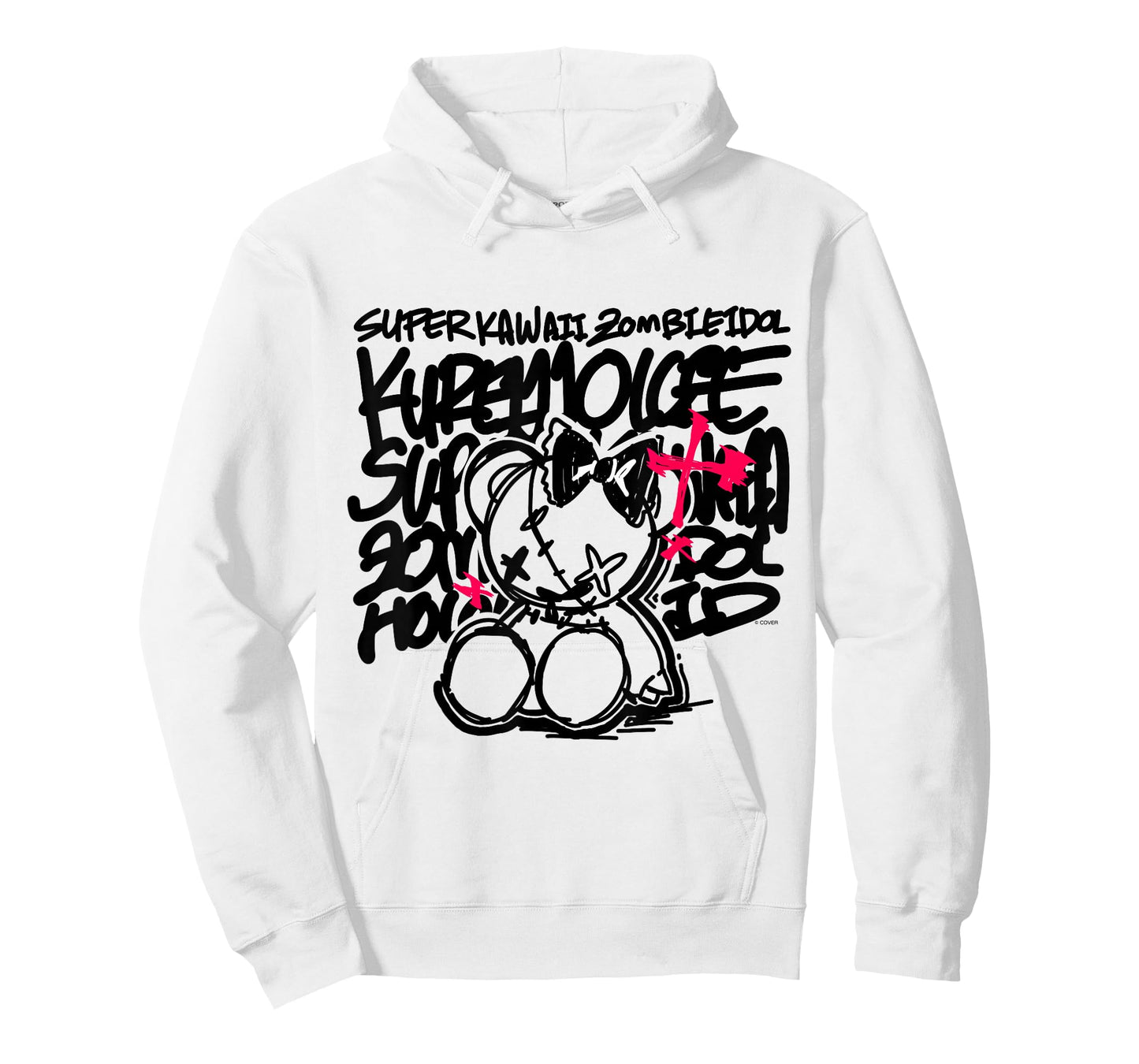 [Kureiji Ollie] Super Kawaii Zombie Idol White T-Shirt