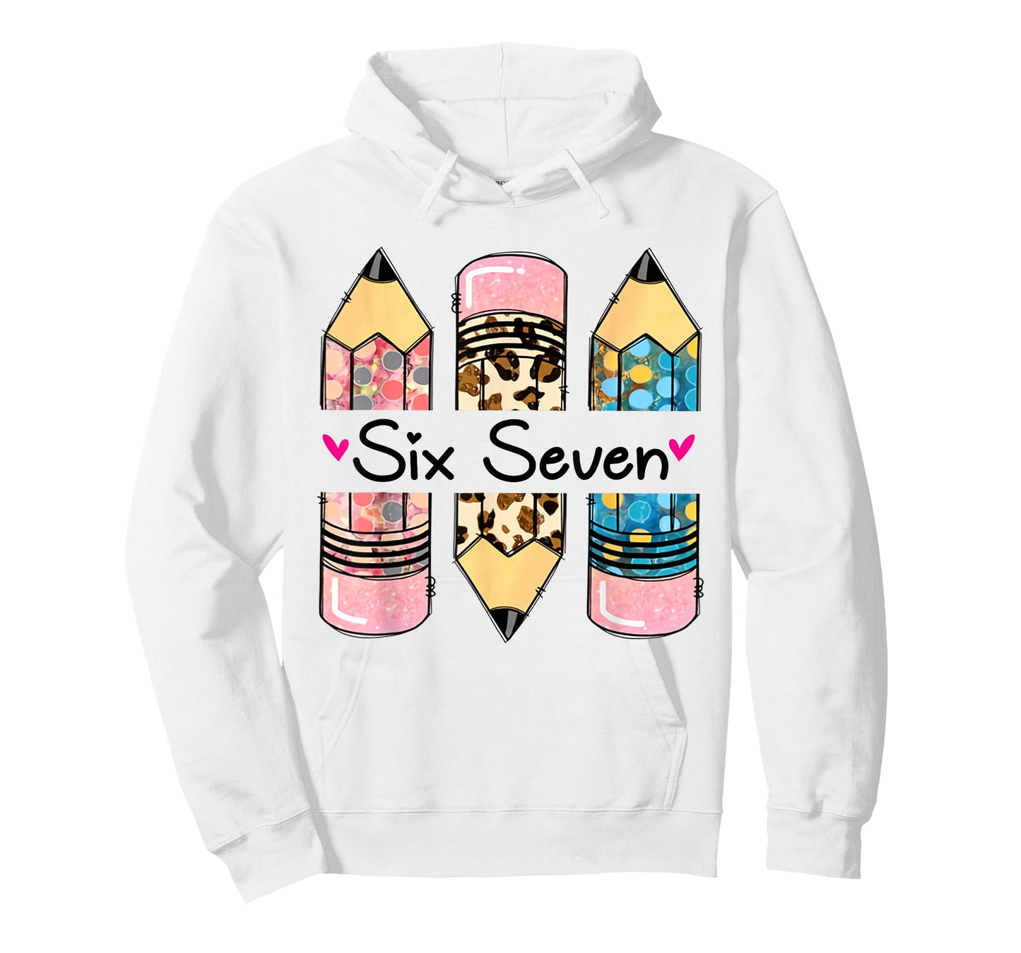 Six Seven 6 7 Meme 67 Teacher Design for Women Girls T-Shirt
