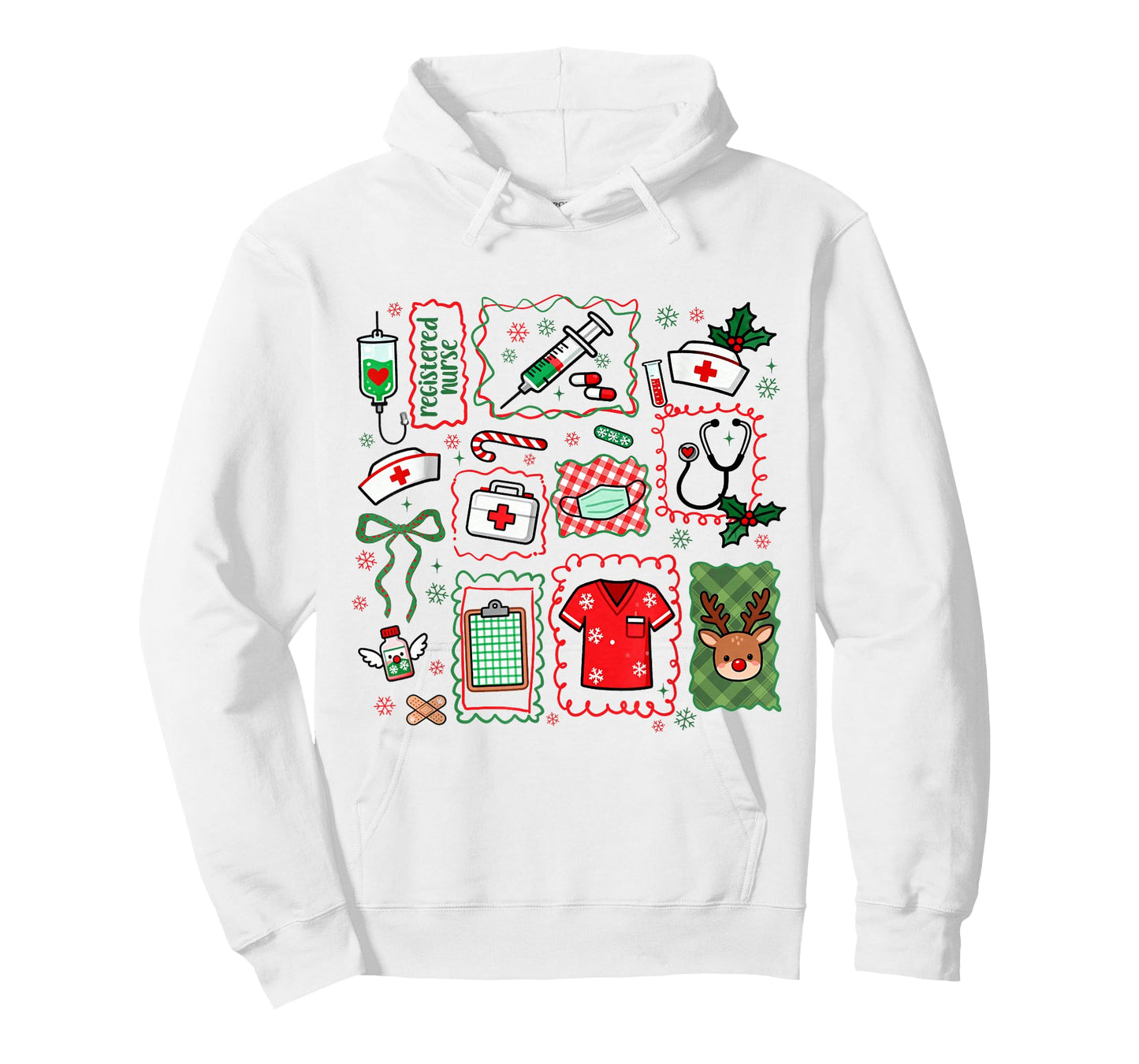 Registered Nurse Christmas LPN RN Nursing School Xmas Women T-Shirt
