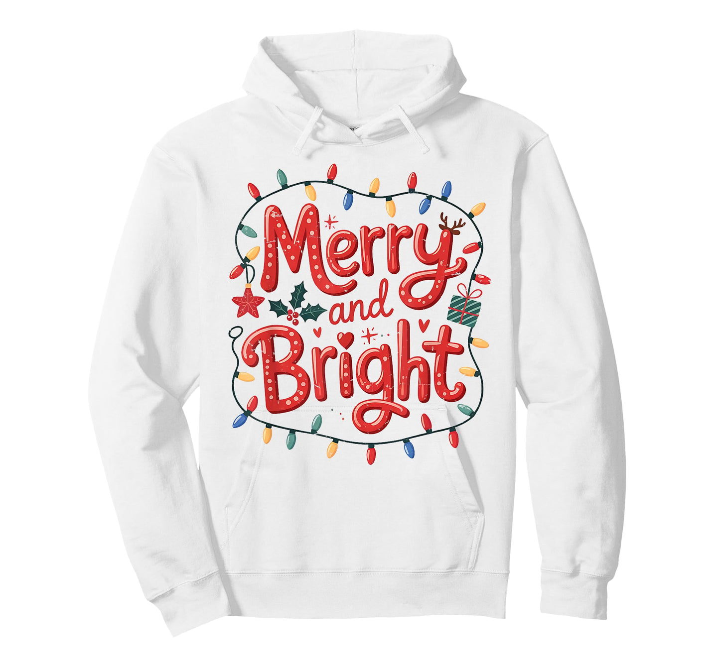 Merry & Bright Moody & Uptight Matching Couples Christmas T-Shirt