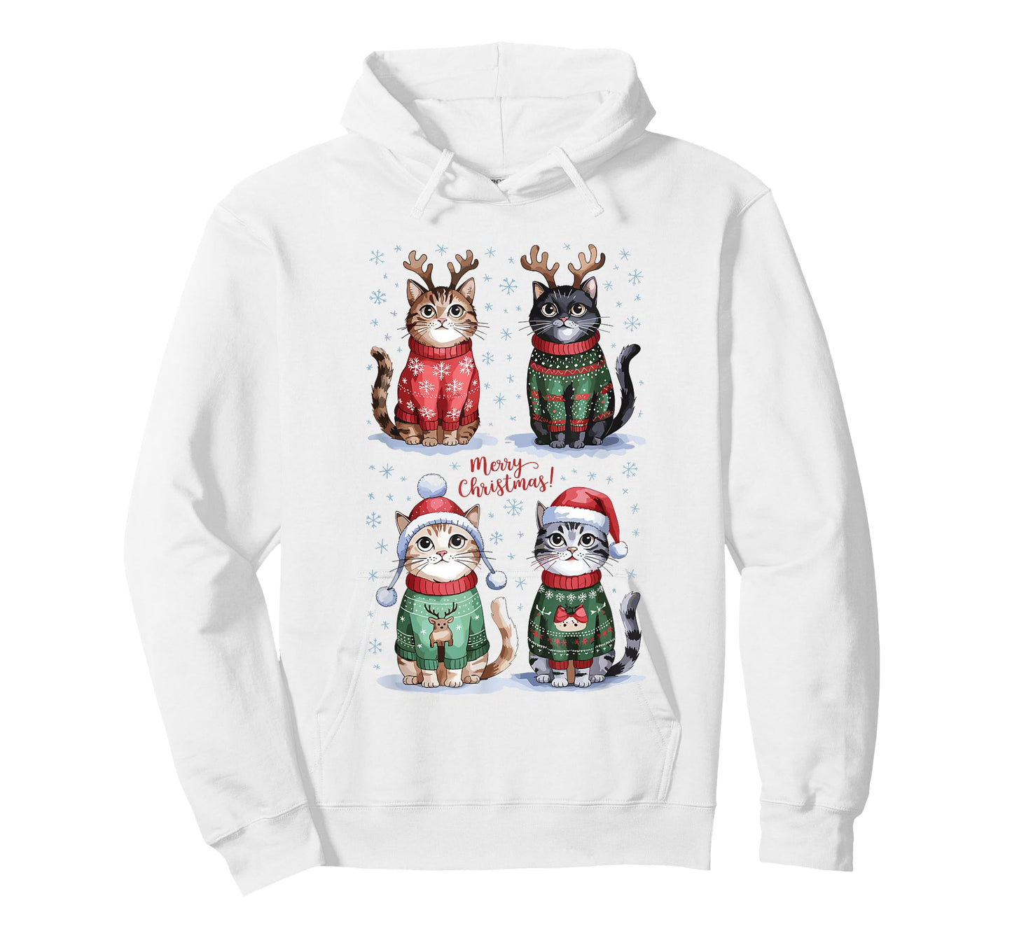 Christmas Cats | Merry Christmas Cats Graphic T-Shirt