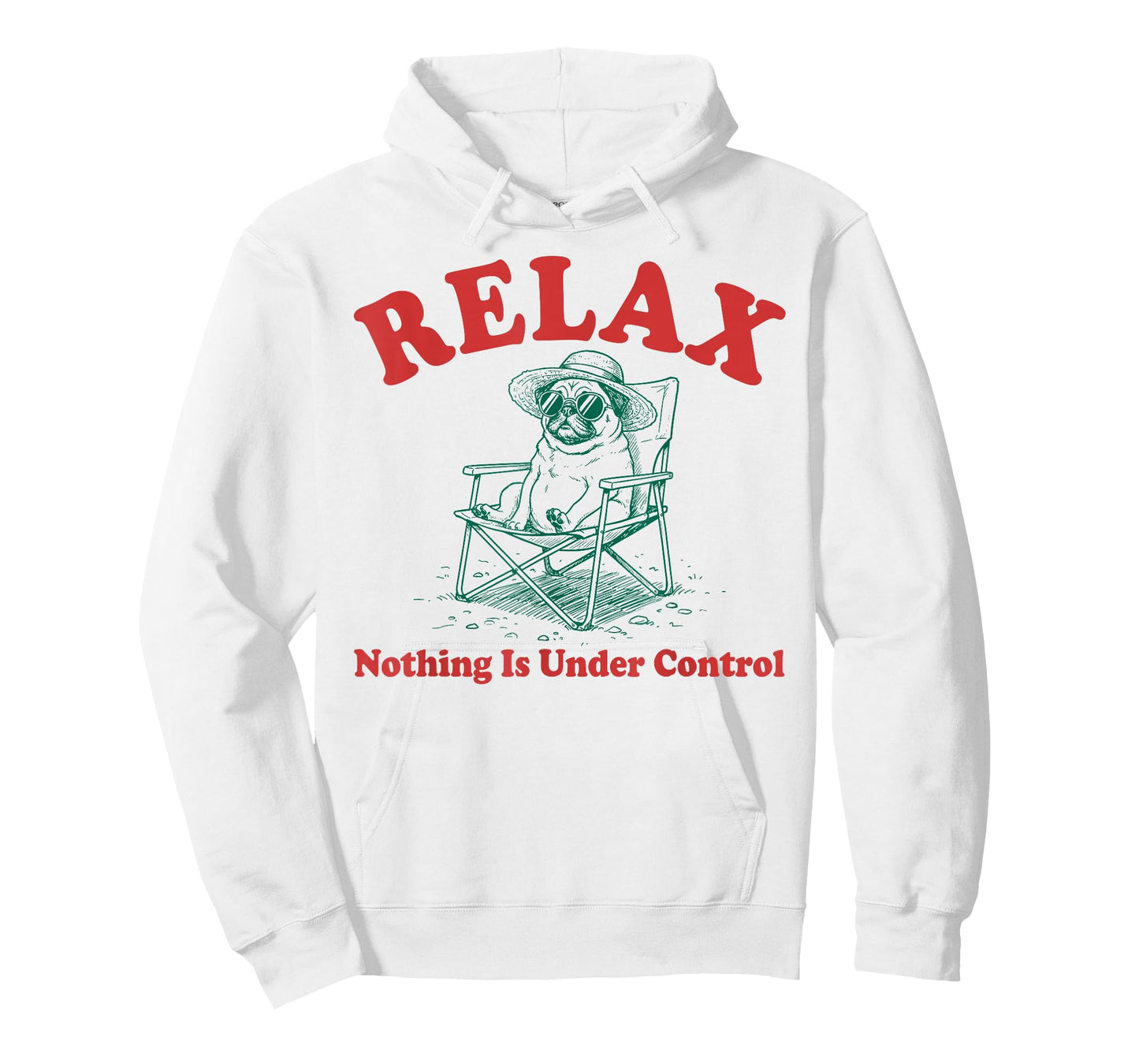 Relax Nothing is Under Control Vintage Funny Chill Pug Lover T-Shirt