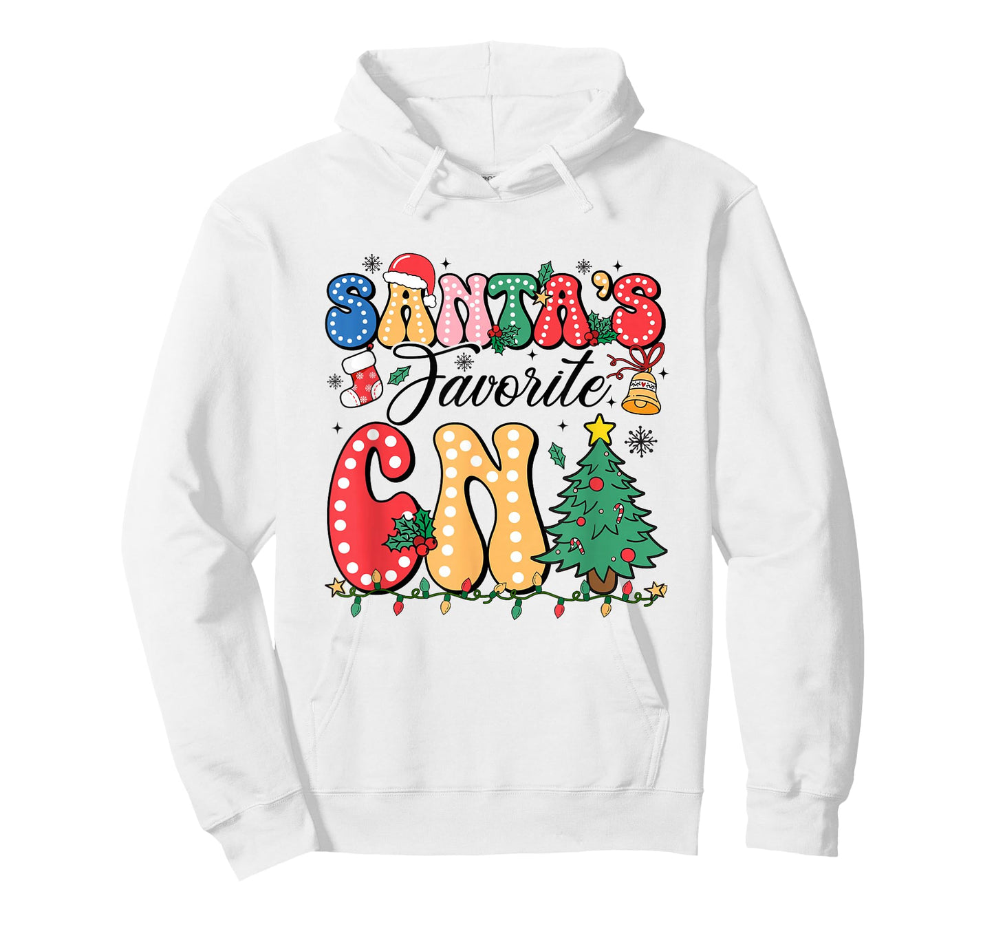 Funny Santa's Favorite CNA Christmas Nursing Xmas T-Shirt