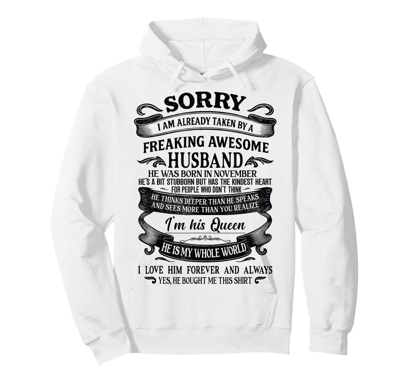 I'm Taken by a Freaking Awesome Husband Born in November T-Shirt