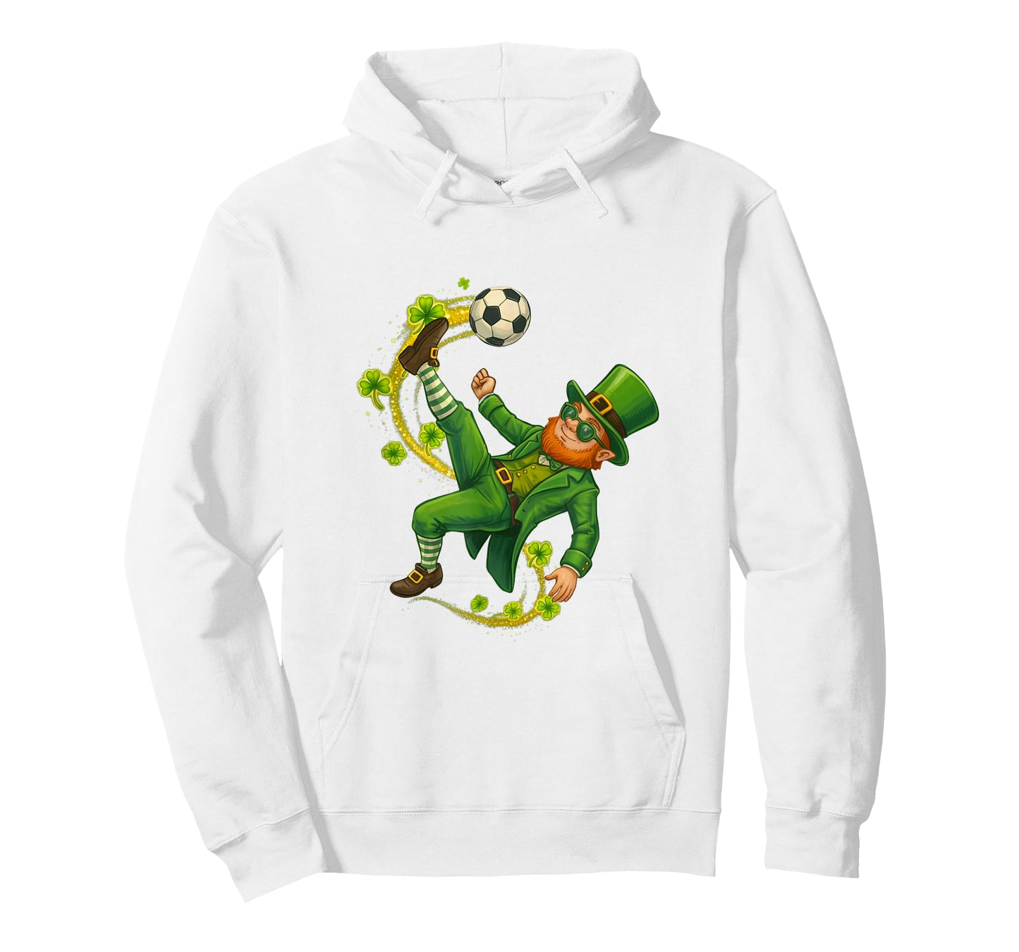 Soccer St Patricks Day Leprechaun Saint Patricks Boys T-Shirt