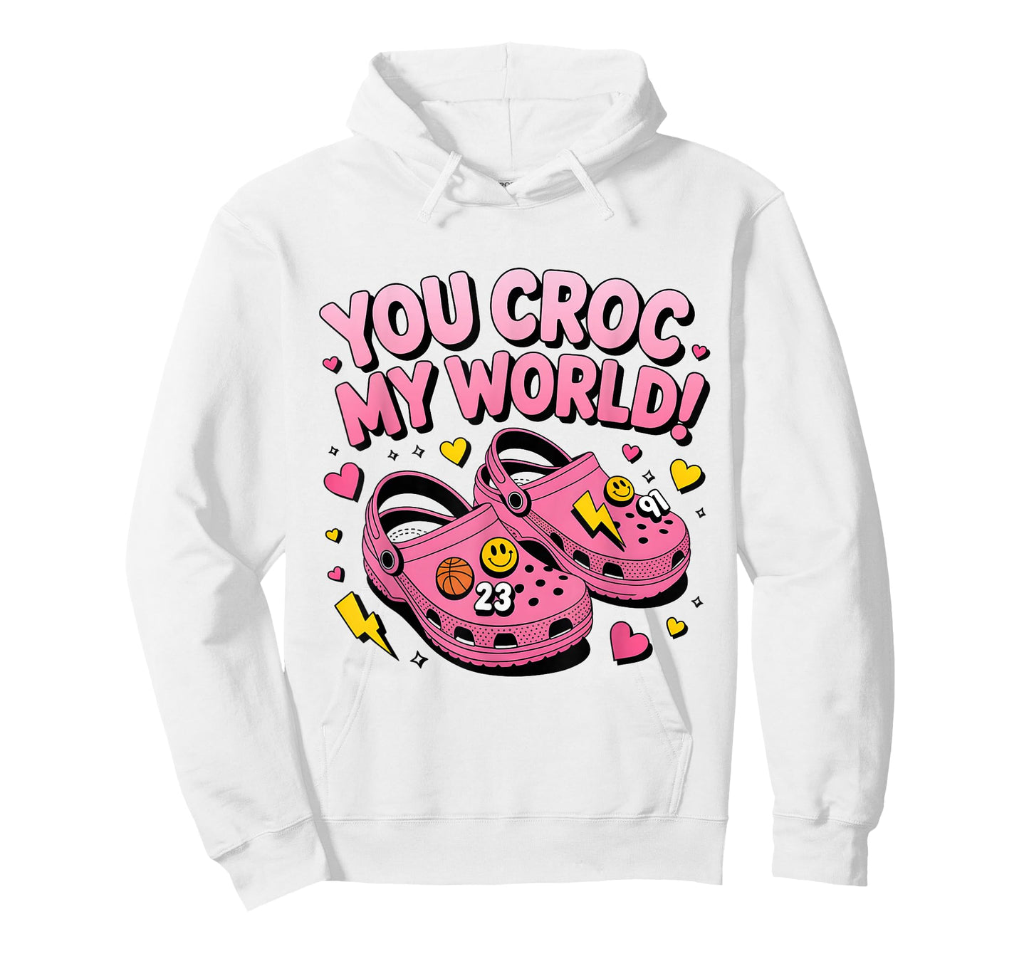 Rétro You Croc My World Funny Croc Valentine T-Shirt