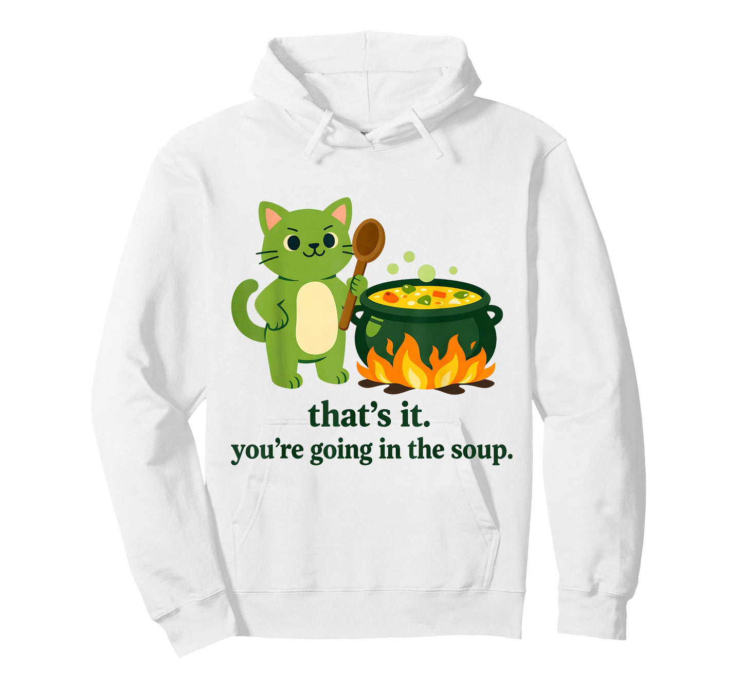That's it You're Going in The Soup cat Meme Sarcastic Youth T-Shirt