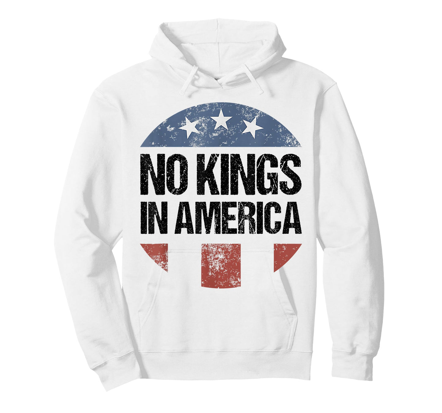 No Kings in America Vintage Patriotic No Kings T-Shirt