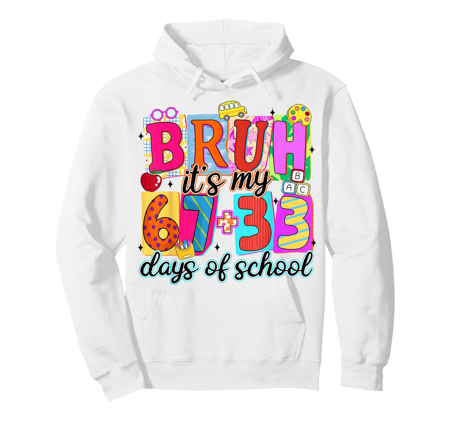 Bruh It's My 67 Plus 33 Days of School Six Seven Meme Kid T-Shirt