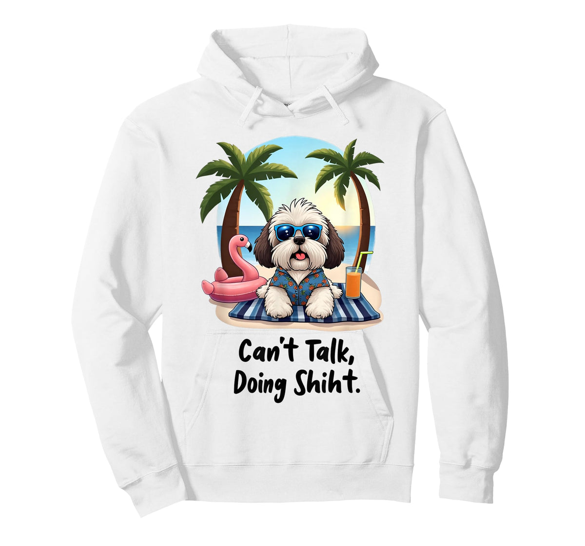 Can't Talk Doing Shiht Shih Tzu Mom Gifts Funny Shih Tzu T-Shirt