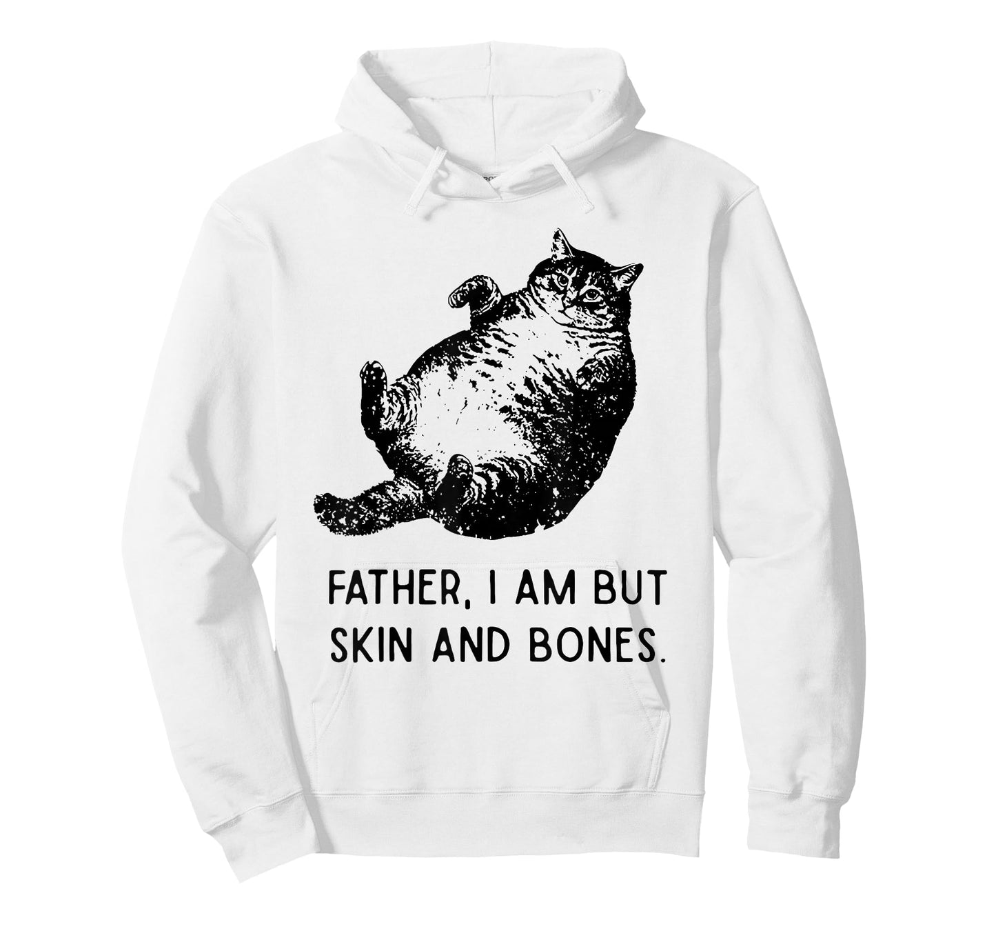 Cat Father I Am But Skin and Bones Funny Cat Dad Meme Humor T-Shirt