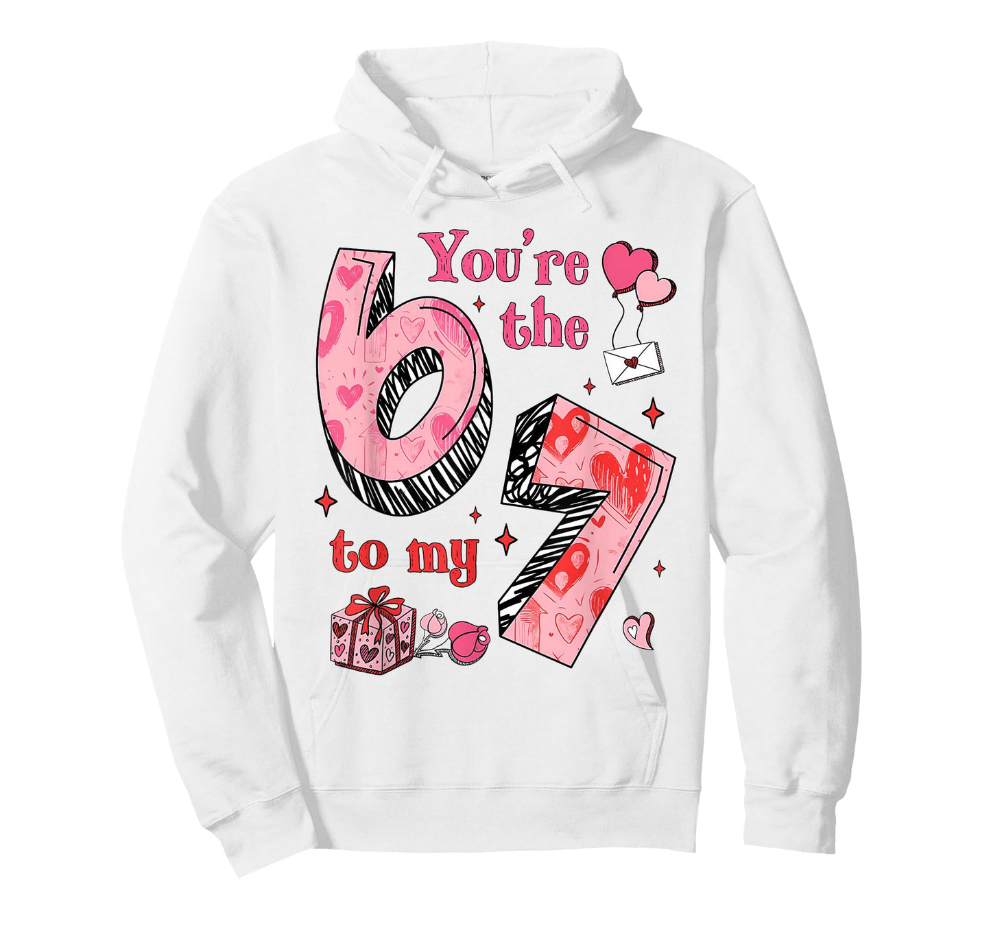 You're The Six to My Seven 67 Funny Valentines Day Couples T-Shirt