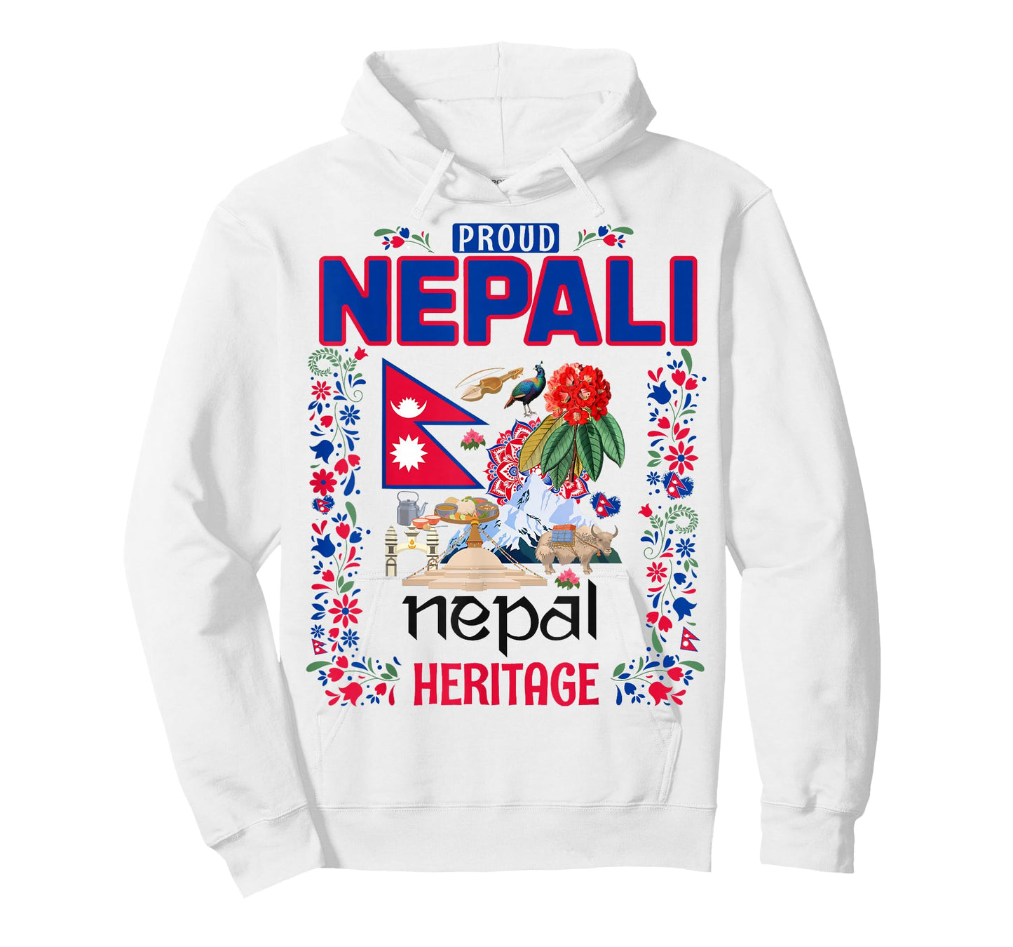 Nepal Culture Outfit Idea for Men Nepalese Nepali Flag T-Shirt