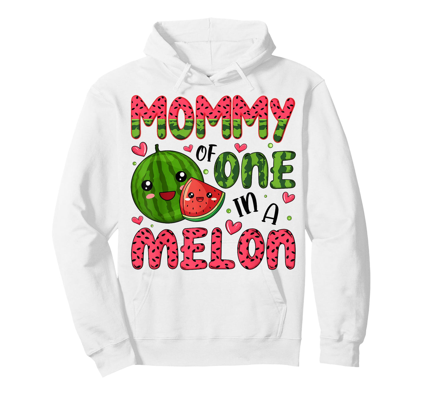 Mommy of One in A Melon 1St Birthday Watermelon Party T-Shirt