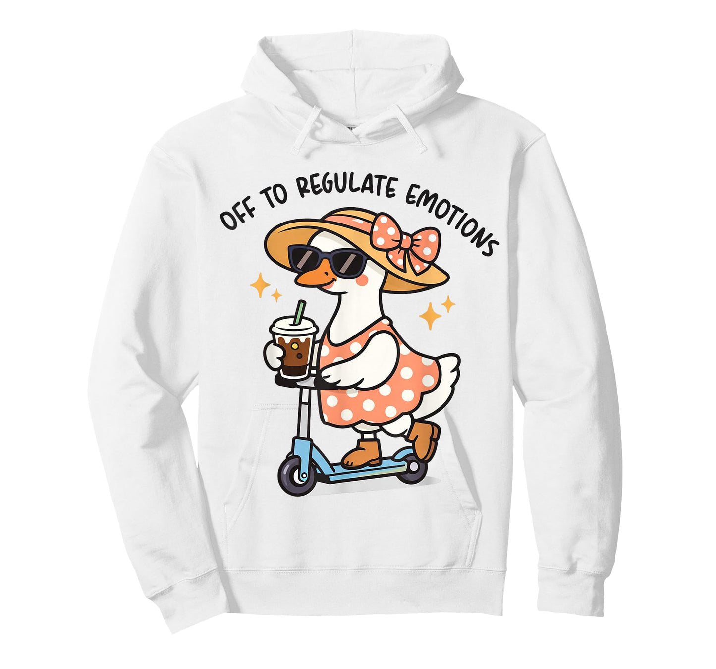 Off to Regulate Emotions Goose with Coffee Mental Health T-Shirt