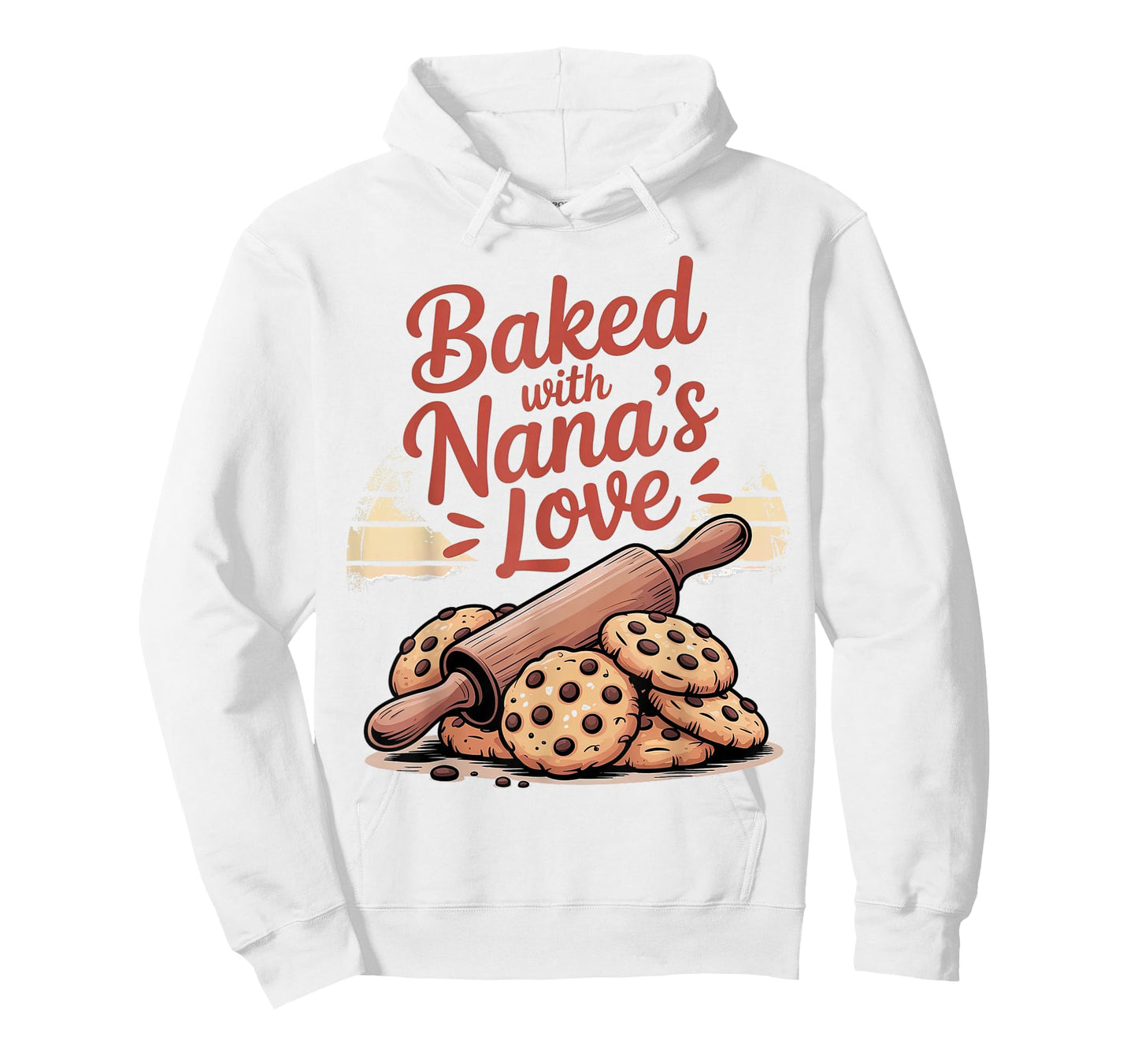 Baked with Nana's Love Rolling Pin Cookie Design T-Shirt