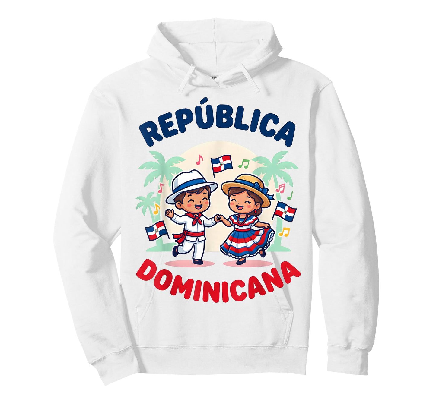 Cute Dominican Kids Dancing in Traditional Outfit Flag T-Shirt