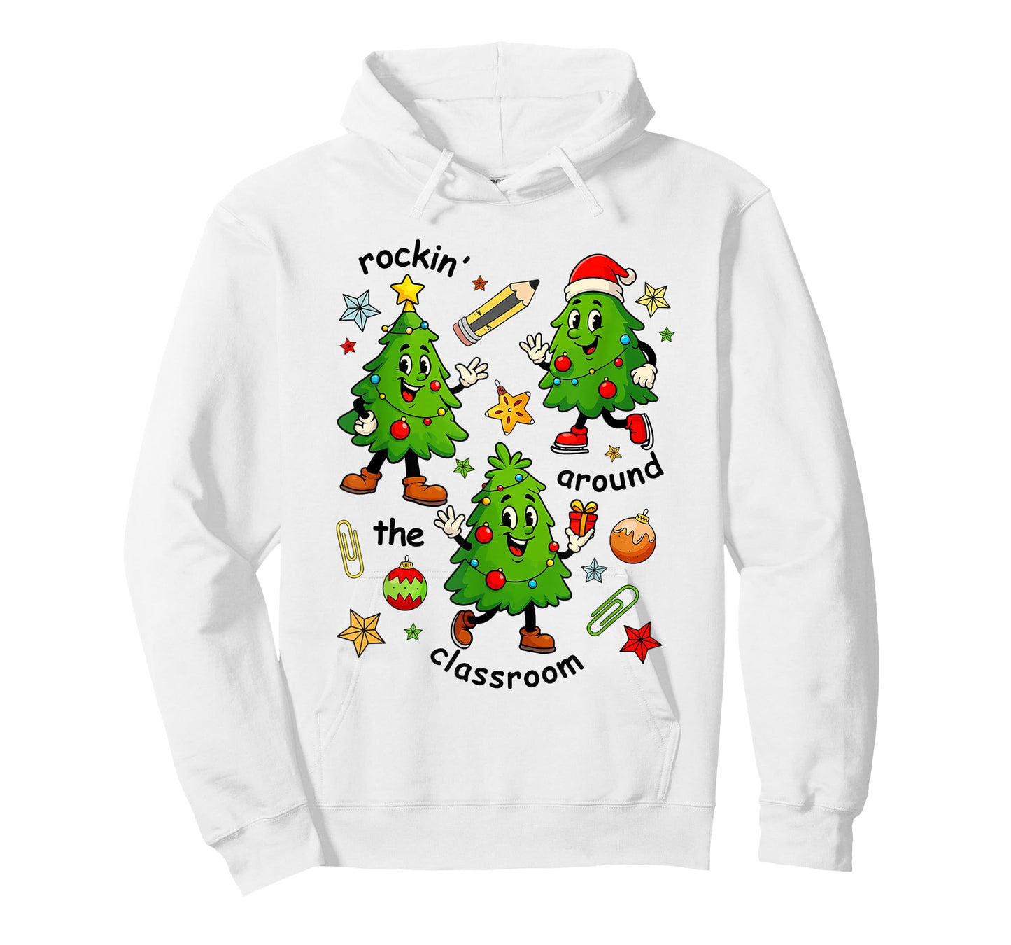Rockin Around The Classroom Christmas Elementary Teacher T-Shirt