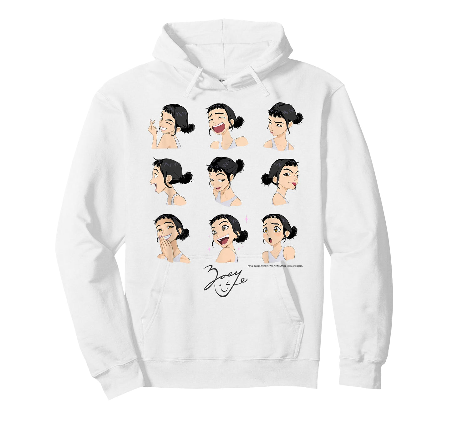 Kpop Demon Hunters Halloween Zoey Expressions Display T-Shirt
