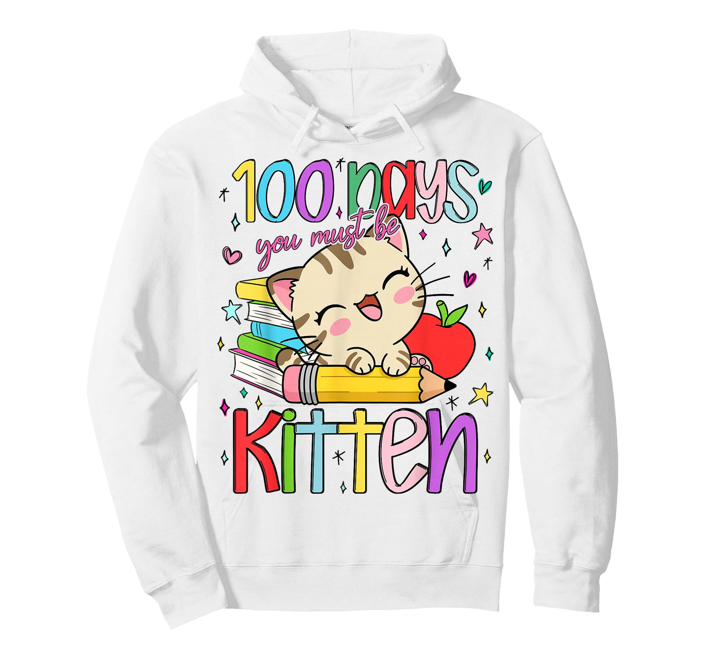 100 Days of School You Must Be Kitten 100 Days Cat Lover T-Shirt