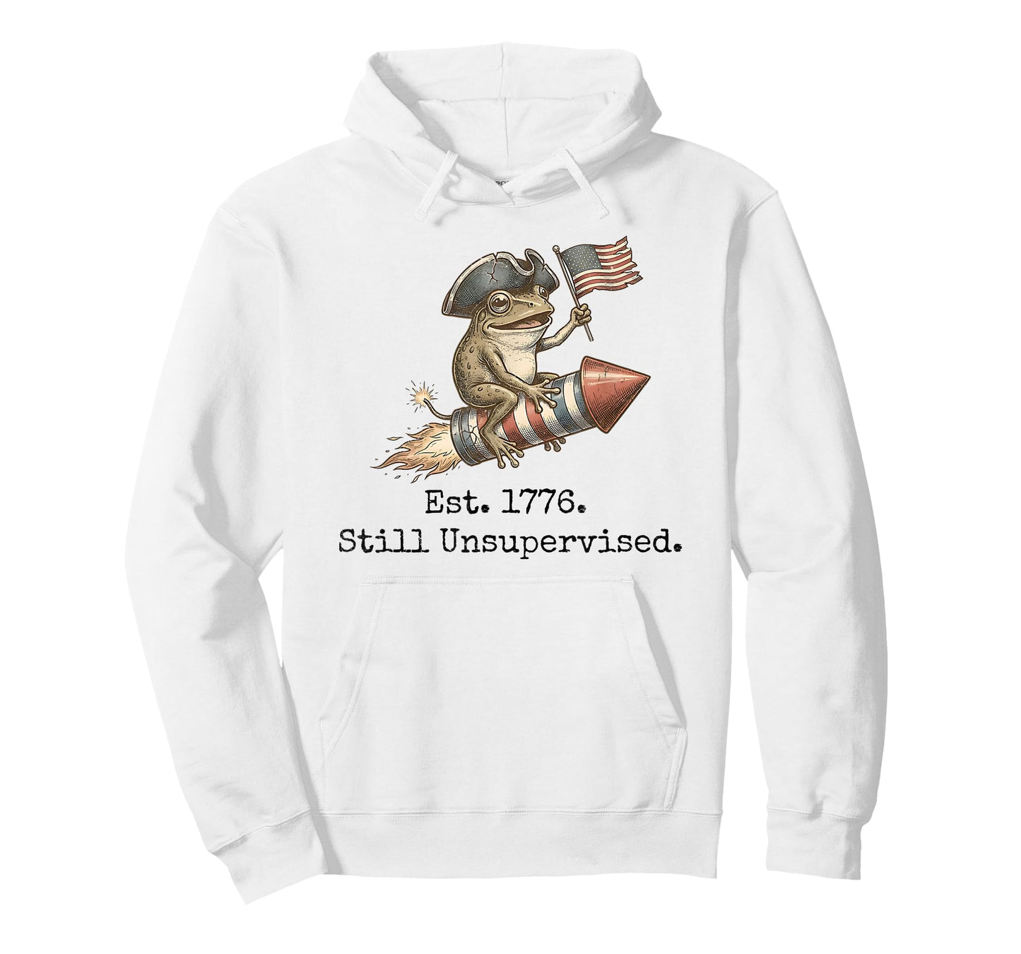 Est 1776 Still Unsupervised Retro American 250th Anniversary T-Shirt
