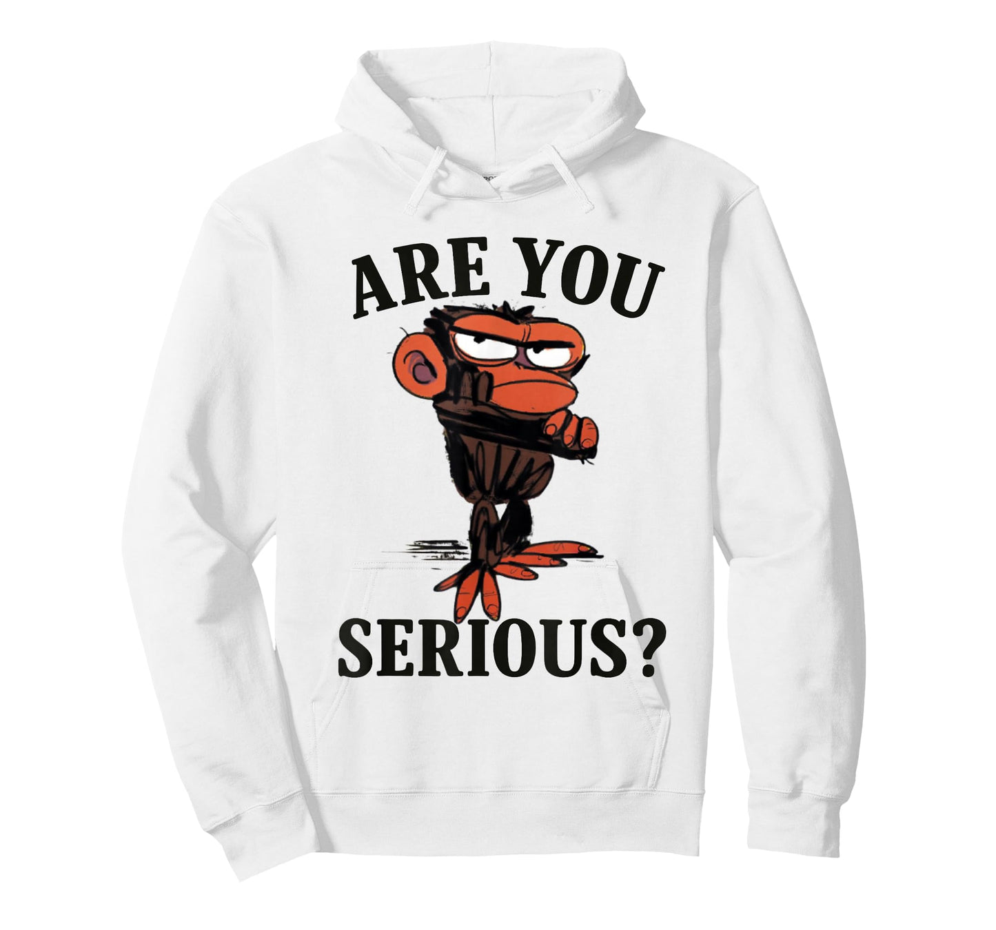 Humor are You Serious Grumpy Funny Monkey Meme T-Shirt